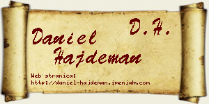 Daniel Hajdeman vizit kartica